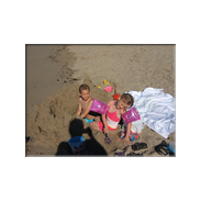Kids in the sand